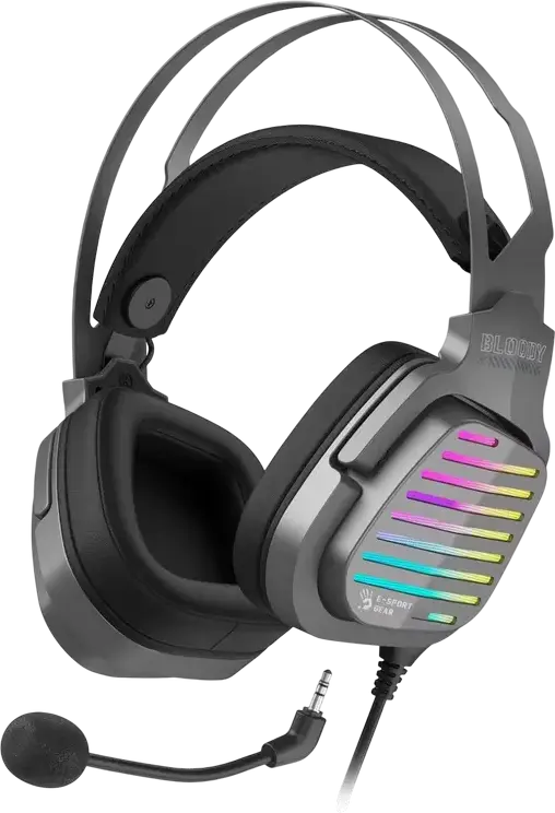 Căști gaming Bloody G560, Cu fir, Gun Grey