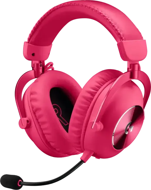 Casca Gaming Wireless Logitech G Pro X 2 LIGHTSPEED, Drivere Grafen 50mm, Bluetooth, 2.4 GHz, Surround 7.1, Microfon Detasabil, Culoare: Roz, 981-001275