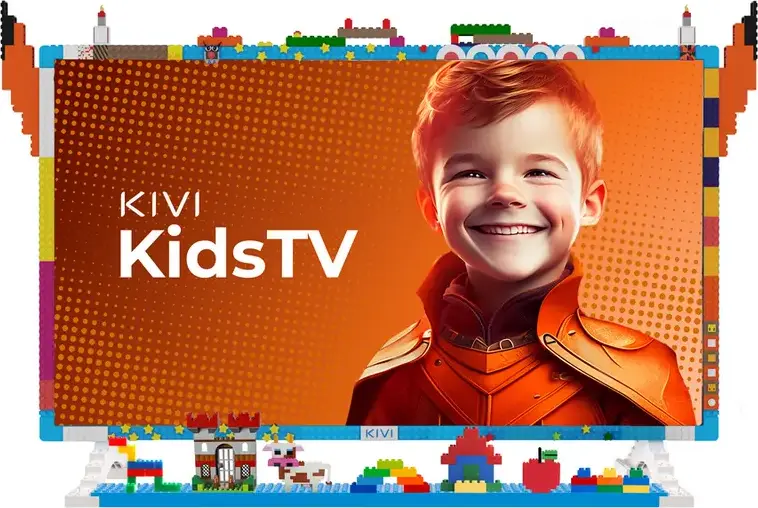 32" LED SMART TV KIVI KidsTV, 1920x1080 FHD, Android TV, Albastru