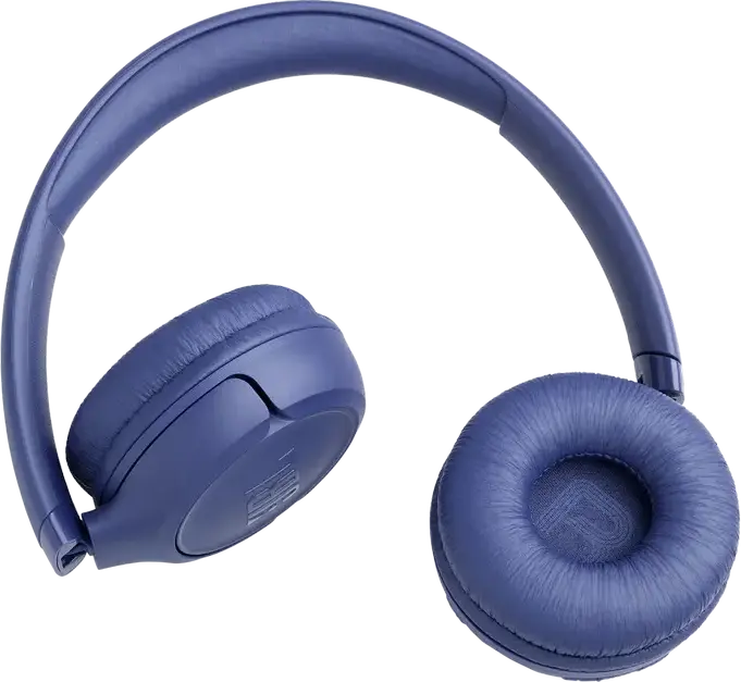JBL Tune 530BT Wireless On-Ear Headphones, Pure Bass Sound, 76h Playback, Bluetooth 6.0, Multipoint Connection, Integrated Mic, Foldable, Blue