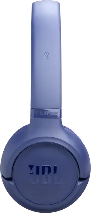 JBL Tune 530BT Wireless On-Ear Headphones, Pure Bass Sound, 76h Playback, Bluetooth 6.0, Multipoint Connection, Integrated Mic, Foldable, Blue