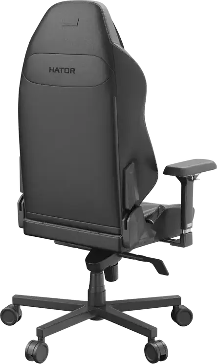 Scaun Gaming HATOR Arc 3 S, Piele PU, Cotiere 4D, piston Clasa 4, NobleShift Rocking Multidirectional, Perna de Gat Magnetica, Negru