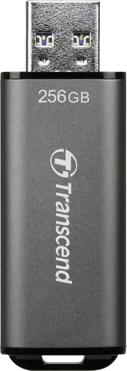 Transcend JetFlash 920 TS256GJF920 256GB USB 3.2 Gen 1 Flash Drive, 420MB/s Read 400MB/s Write, Space Gray Sandblasted Housing, USB Type-A