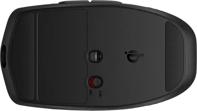 Mouse Wireless Reincarcabil HP 690 7M1D4AA, Bluetooth Low-energy, Incarcare Qi si USB-C, Senzor Optic 4000 dpi, 6 Butoane Programabile, Negru