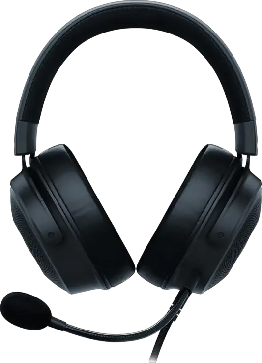 Casca Gaming cu Fir Razer Kraken V3, Difuzoare TriForce Titanium 50mm, Audio Spatial THX, Razer Chroma RGB, Microfon Detasabil HyperClear, USB-A, Negru