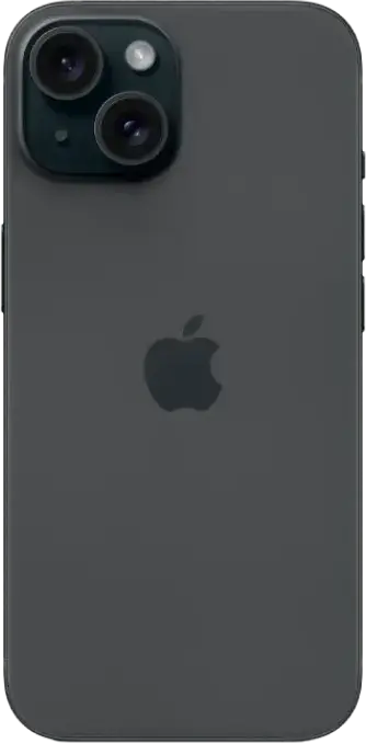 Apple iPhone 15 Smartphone, Black, 6.1-inch Super Retina XDR OLED, A16 Bionic Chip, 128GB Storage, 6GB RAM, 48MP Dual Camera, USB-C, 5G, iOS