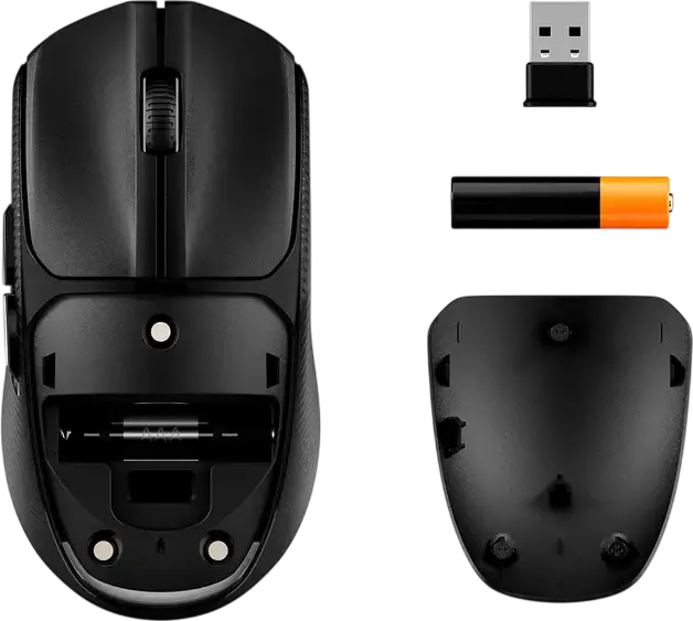 Mouse Gaming Wireless HyperX Pulsefire Fuse, Senzor Optic Pixart PAW3311 12000 DPI, Conectivitate 2.4GHz si Bluetooth, Iluminare RGB, Negru