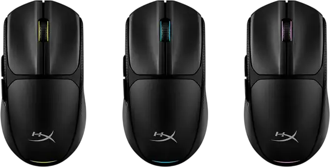 Mouse Gaming Wireless HyperX Pulsefire Fuse, Senzor Optic Pixart PAW3311 12000 DPI, Conectivitate 2.4GHz si Bluetooth, Iluminare RGB, Negru