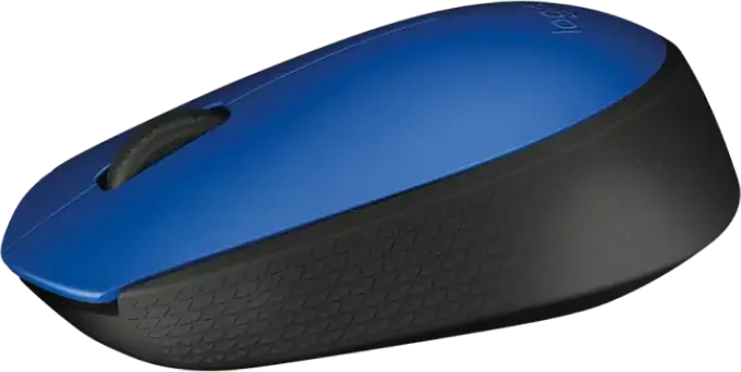 Logitech M171 Wireless Optical Mouse, Blue, 1000 DPI, 2.4 GHz Wireless USB Connection, Ambidextrous Design, 10m Range, Compatible with Windows, Mac, Chrome OS, Linux
