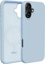 Husă Etteri Silicone Mag case pentru iPhone 16, Albastru deschis