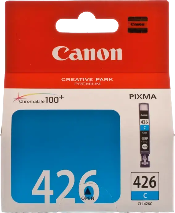 Cartus Ink Canon CLI-426 Cyan pentru PIXMA iP4840 MG5140 MG5240 MG6140 MG8140, 9ml, ChromaLife 100+, Tehnologie Inkjet