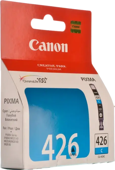 Cartus Ink Canon CLI-426 Cyan pentru PIXMA iP4840 MG5140 MG5240 MG6140 MG8140, 9ml, ChromaLife 100+, Tehnologie Inkjet