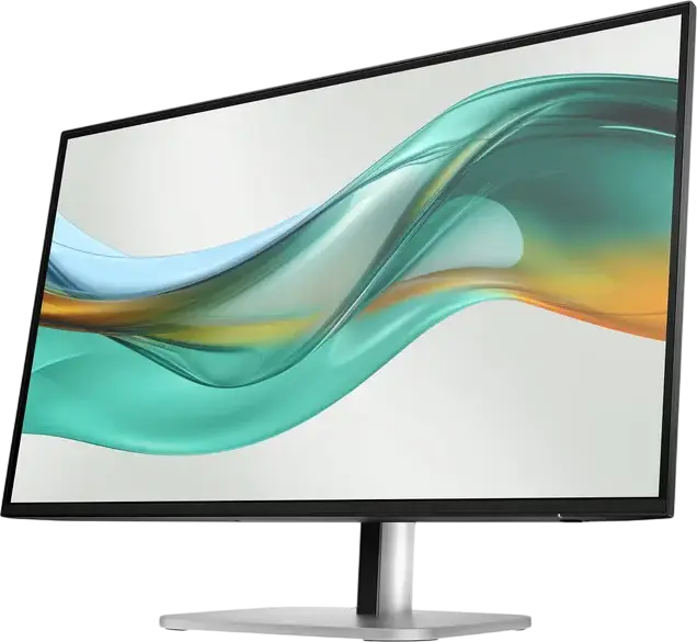 HP Series 5 Pro 527pu 27 inch QHD USB-C Monitor, IPS Panel, 2560x1440, 100Hz, 100W Power Delivery, RJ45 Ethernet, Height Adjustable, Silver