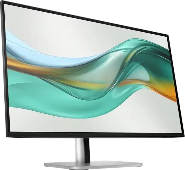 HP Series 5 Pro 527pu 27 inch QHD USB-C Monitor, IPS Panel, 2560x1440, 100Hz, 100W Power Delivery, RJ45 Ethernet, Height Adjustable, Silver