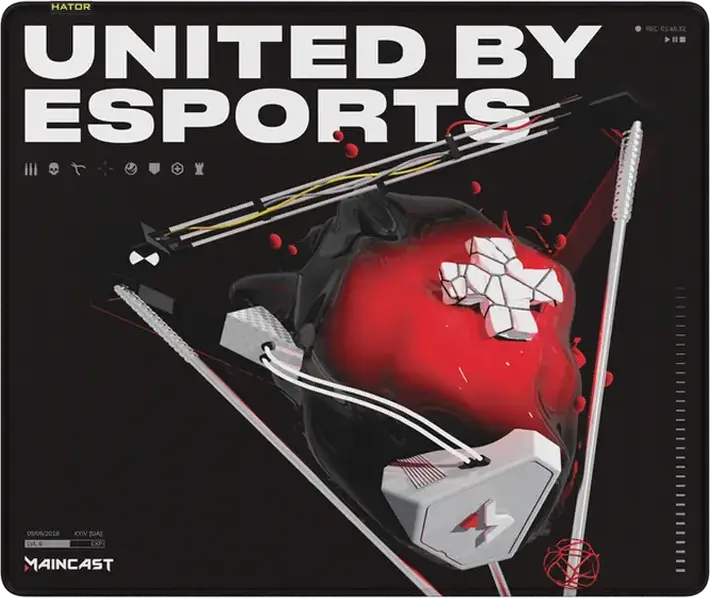 Mouse Pad pentru jocuri HATOR Tonn eSport Maincast Edition, Large, Negru