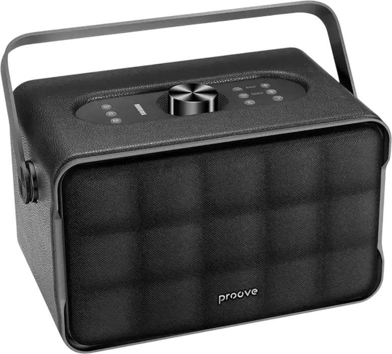 Proove Fader 80W Portable Bluetooth Speaker PSFD8018AP01, 2.1 CH Audio System, 13500mAh Battery, TWS, Bass Boost, USB, AUX, RCA, Black