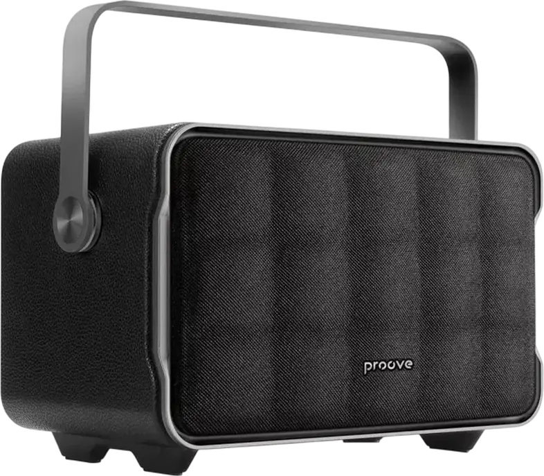Proove Fader 80W Portable Bluetooth Speaker PSFD8018AP01, 2.1 CH Audio System, 13500mAh Battery, TWS, Bass Boost, USB, AUX, RCA, Black