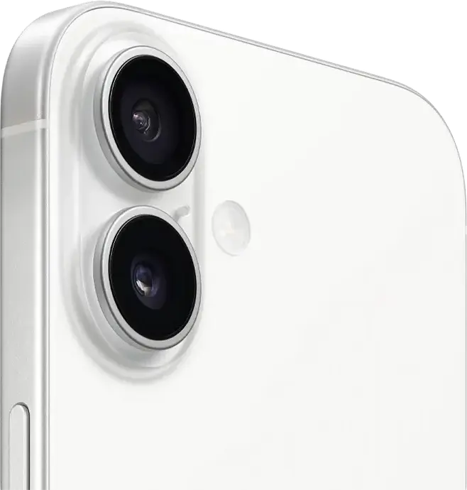 Apple iPhone 16 Smartphone, A18 Bionic Chip, 8GB RAM, 6.1-inch Super Retina XDR OLED Display, 48MP Fusion Camera, 128GB Storage, White, 5G, Wi-Fi 7, iOS 18, IP68