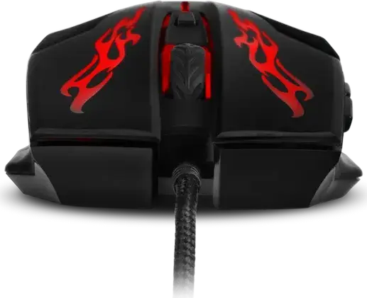 SVEN RX-G720 Wired Optical Gaming Mouse, 3200 DPI Adjustable, 6 Buttons, RGB Backlight, Soft Touch Coating, Braided Cable, Black