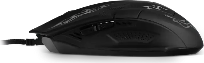 SVEN RX-G720 Wired Optical Gaming Mouse, 3200 DPI Adjustable, 6 Buttons, RGB Backlight, Soft Touch Coating, Braided Cable, Black