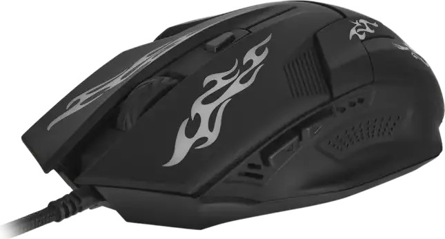 SVEN RX-G720 Wired Optical Gaming Mouse, 3200 DPI Adjustable, 6 Buttons, RGB Backlight, Soft Touch Coating, Braided Cable, Black
