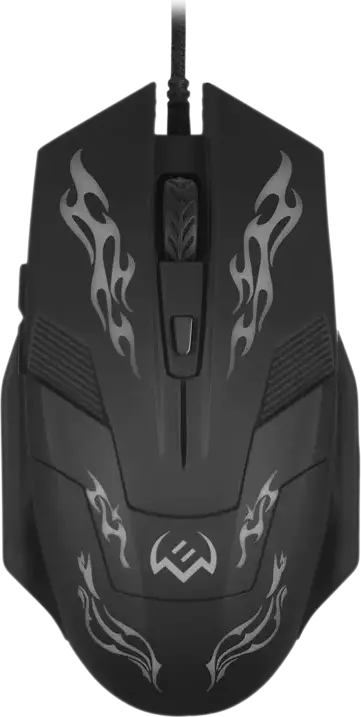 SVEN RX-G720 Wired Optical Gaming Mouse, 3200 DPI Adjustable, 6 Buttons, RGB Backlight, Soft Touch Coating, Braided Cable, Black