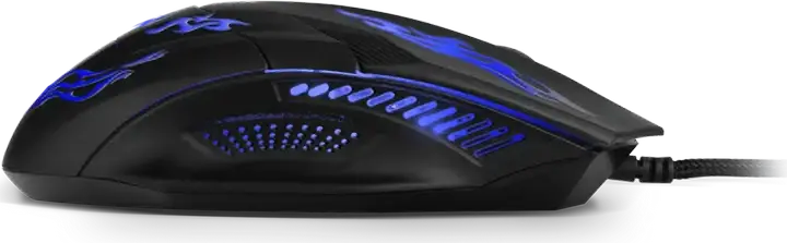 SVEN RX-G720 Wired Optical Gaming Mouse, 3200 DPI Adjustable, 6 Buttons, RGB Backlight, Soft Touch Coating, Braided Cable, Black