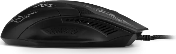 SVEN RX-G720 Wired Optical Gaming Mouse, 3200 DPI Adjustable, 6 Buttons, RGB Backlight, Soft Touch Coating, Braided Cable, Black