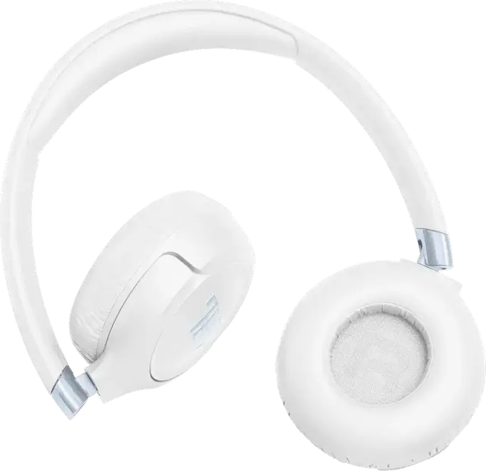 Casca JBL Tune 680NC Wireless/Wired On-Ear, Albă, cu Anulare Activă Adaptivă a Zgomotului ANC, Pure Bass Sound, Sunet Spațial, Baterie 76h, Cablu 1.2m, Conexiune Multipoint