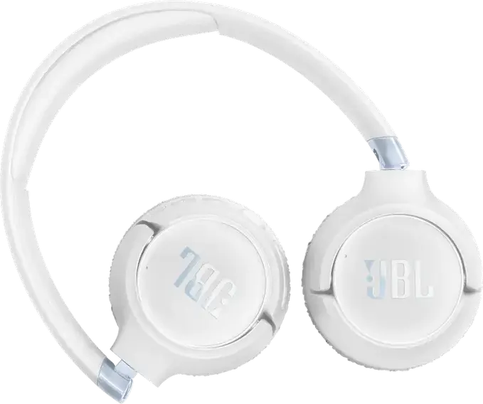 Casca JBL Tune 680NC Wireless/Wired On-Ear, Albă, cu Anulare Activă Adaptivă a Zgomotului ANC, Pure Bass Sound, Sunet Spațial, Baterie 76h, Cablu 1.2m, Conexiune Multipoint