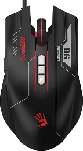 Bloody B1700 Gaming Combo: B140N Neon Membrane Keyboard, ES7 RGB Optical Mouse 6000 CPI, BP-50L Cloth Mouse Pad, Wired USB, Black