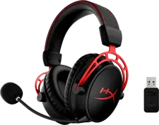 Căști gaming HyperX Cloud Alpha Wireless, Fără fir, Negru/Rosu