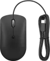 Mouse Optic cu Fir Lenovo 400, 2400 DPI, Ambidextru, 4 Butoane, Durabilitate 30 Milioane Clickuri, Cablu USB 1.8m, Negru