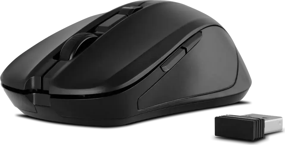 SVEN KB-C3400W Wireless Keyboard and Mouse Set, 2.4 GHz USB, Membrane Keyboard with Multimedia Keys, Optical Mouse 1600 DPI, Black