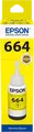 Epson T664 EcoTank Dye-based Ink Bottle, 70ml, Yellow, for L-Series Inkjet Printers L100 L110 L120 L1300 L200 L300 L355 L400 L550