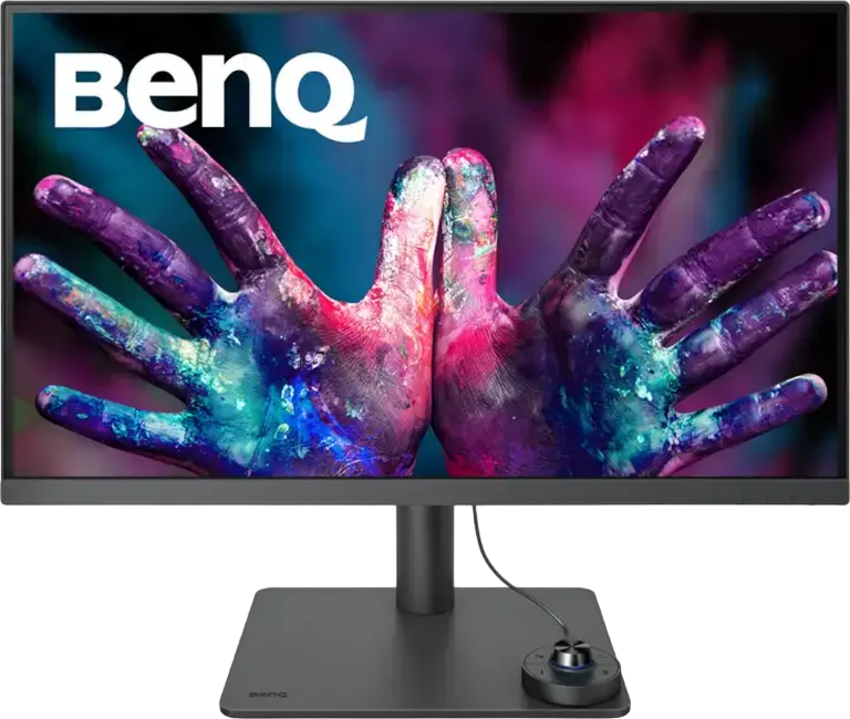 Monitor BenQ PD2705U 27 inch 4K UHD IPS, 3840x2160, HDR10, sRGB 99%, USB-C 65W Power Delivery, KVM Switch, Validare Pantone, Stand Ergonomic, Gri