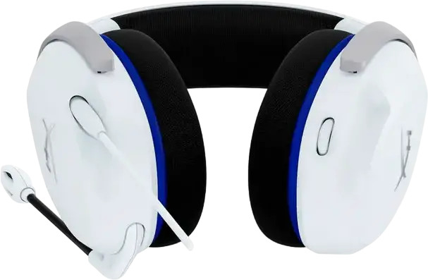 HyperX Cloud Stinger 2 Core Gaming Headset, 40mm Dynamic Drivers, Noise-Cancelling Swivel-to-Mute Mic, DTS Headphone:X Spatial Audio, White, PC PS5 PS4