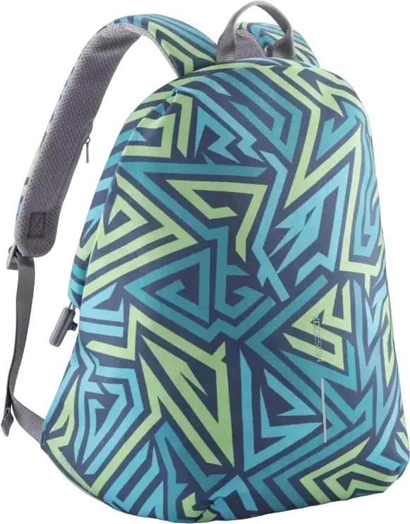 Rucsac Anti-furt XD Design Bobby Soft Art, 16L din Textil Impermeabil, Compartiment Laptop 15.6 inch, Protectie RFID, Port USB, Albastru