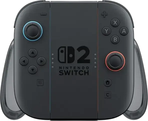 Nintendo Switch 2 Joy-Con Charging Station, USB Type-C Wireless Charger with LED Indicators, Transparent Plastic Shell, 1.2m Cable, Black