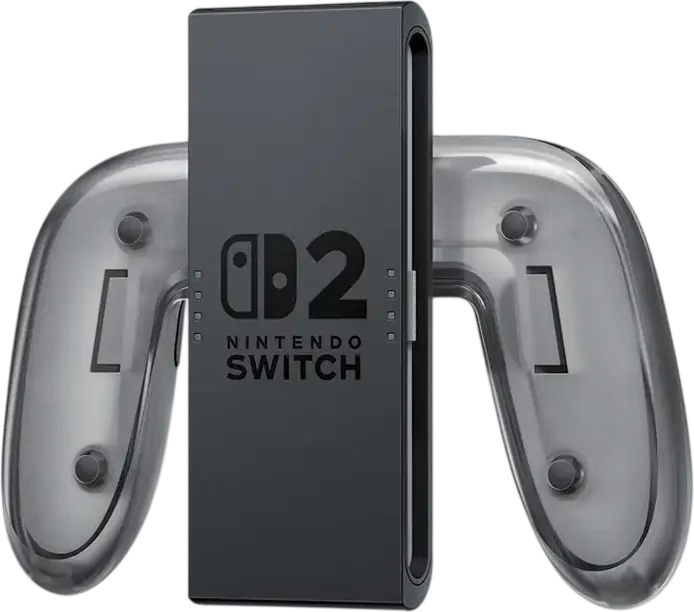 Nintendo Switch 2 Joy-Con Charging Station, USB Type-C Wireless Charger with LED Indicators, Transparent Plastic Shell, 1.2m Cable, Black