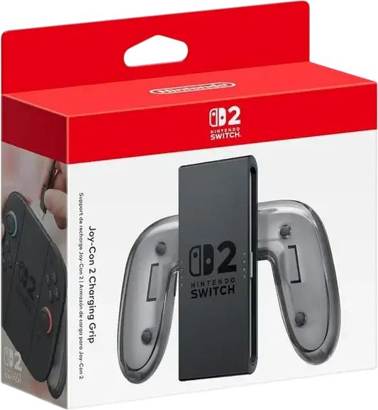 Nintendo Switch 2 Joy-Con Charging Station, USB Type-C Wireless Charger with LED Indicators, Transparent Plastic Shell, 1.2m Cable, Black