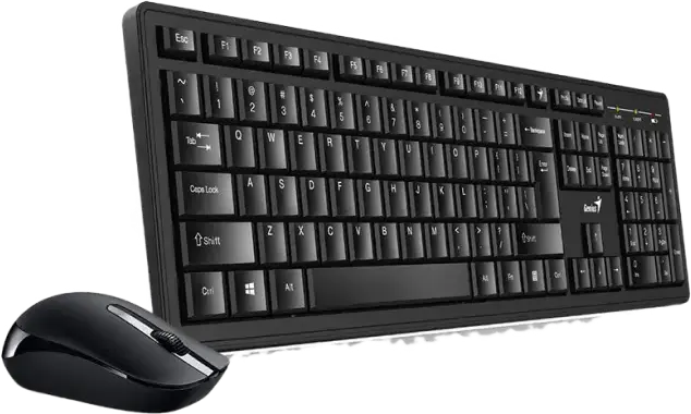 Set Tastatură + Mouse Genius KM-8200, Fără fir, Negru
