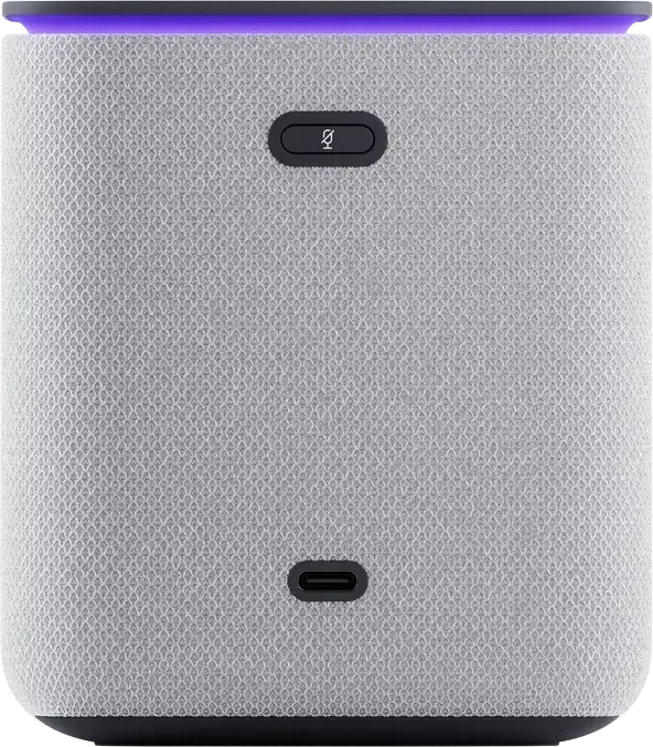 Boxă Inteligentă Yandex Station Midi YNDX-00054 cu Asistent Vocal Alisa, YandexGPT, Hub Zigbee, Putere 24W RMS, Bluetooth 5.0, Wi-Fi, Ceas LED, Culoare: Gri
