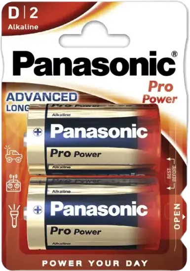Baterii Panasonic Pro Power (D) LR20XEG/2BP, D, 2buc.