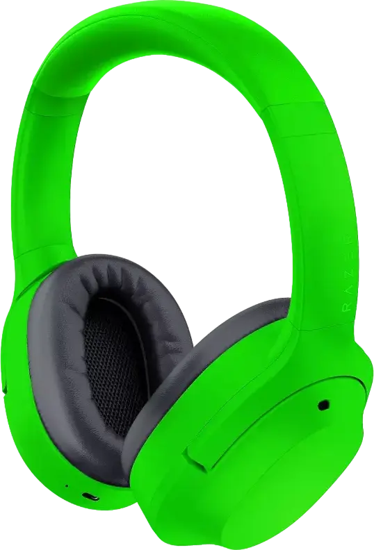 Razer Opus X Wireless ANC Headset, 40mm Dynamic Drivers, Bluetooth 5.0, Low Latency Gaming Mode, Active Noise Cancellation, Up to 40h Battery, Green