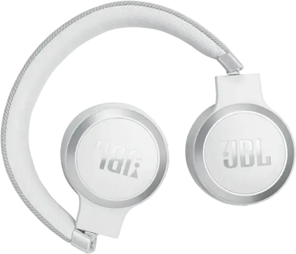 Casca JBL LIVE 670NC Wireless On-Ear, Anulare Adaptiva a Zgomotului, Baterie 65h, Bluetooth 5.3, Personi-Fi 2.0, Sunet Spatial, Alb