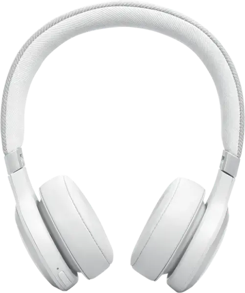 Casca JBL LIVE 670NC Wireless On-Ear, Anulare Adaptiva a Zgomotului, Baterie 65h, Bluetooth 5.3, Personi-Fi 2.0, Sunet Spatial, Alb