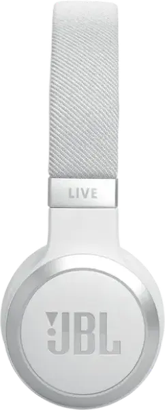 Casca JBL LIVE 670NC Wireless On-Ear, Anulare Adaptiva a Zgomotului, Baterie 65h, Bluetooth 5.3, Personi-Fi 2.0, Sunet Spatial, Alb