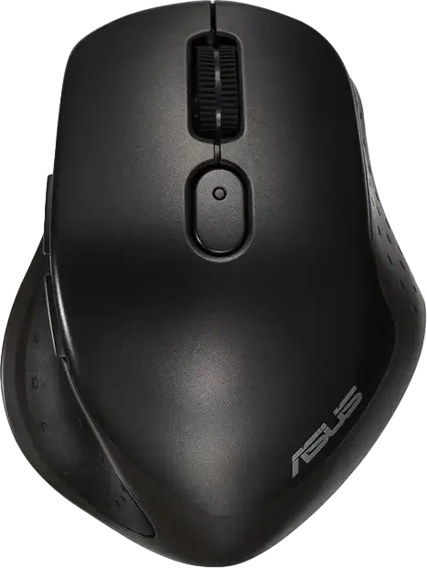 ASUS MW203 Multi-Device Wireless Silent Mouse, Black, Bluetooth & 2.4GHz RF, Optical 2400 DPI, Silent Switches, Windows & Chrome OS Compatible