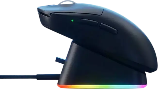 Mouse Gaming MCHOSE A7 V2 Ultra Plus, PixArt PAW3950 TI 42,000 DPI, Rata Polling 8,000Hz, Conectivitate Tri-mode, Switch-uri Omron, 59g, Negru